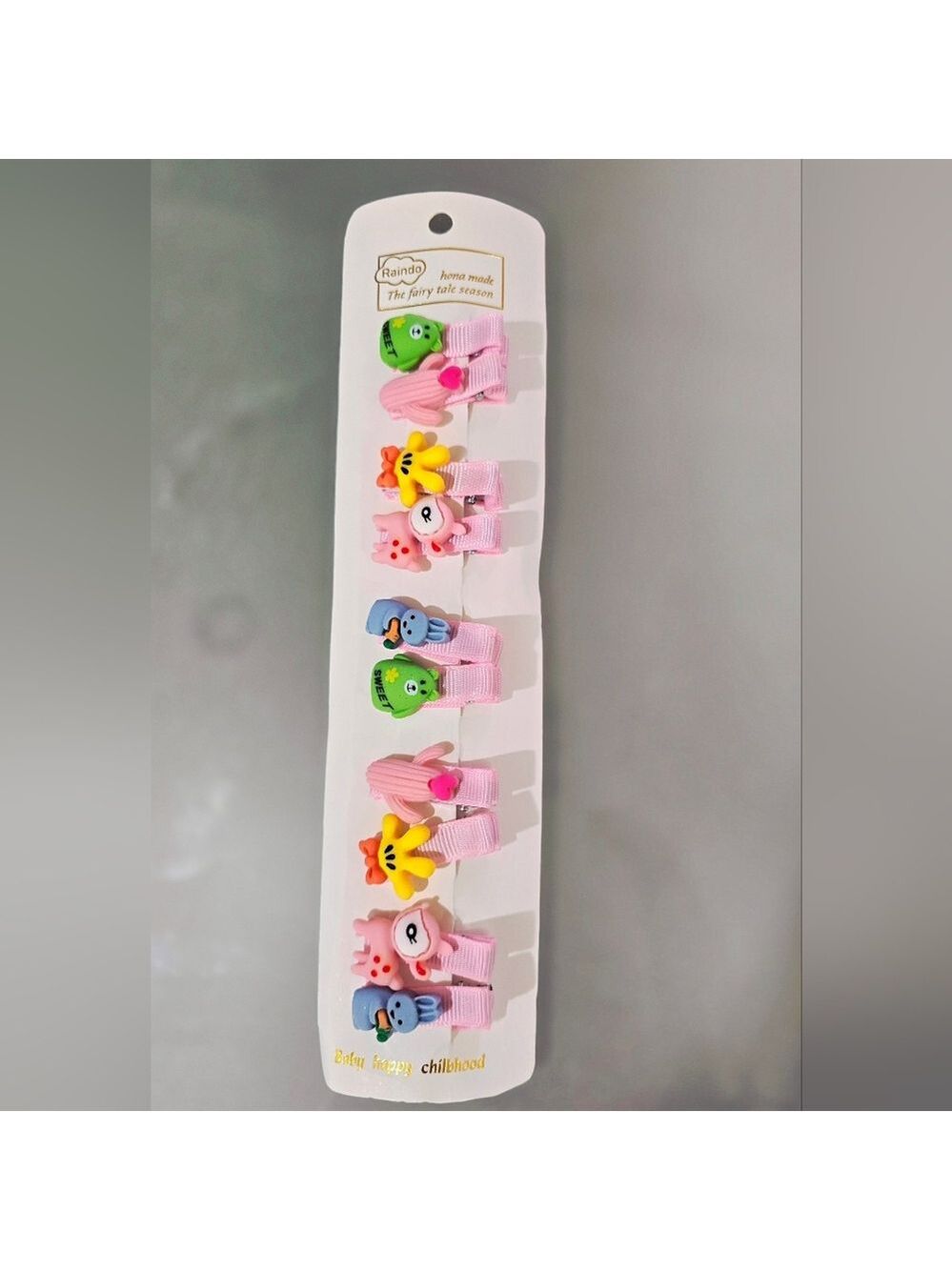 NEW! Rando The Fairy Tale Season Girls Baby Toddler Hair Clips - 5 Sets